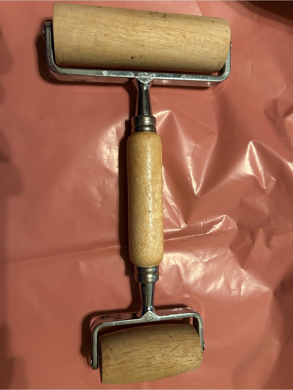 “Vintage Pampered Chef Wooden Dough & Pizza Roller Double Ended